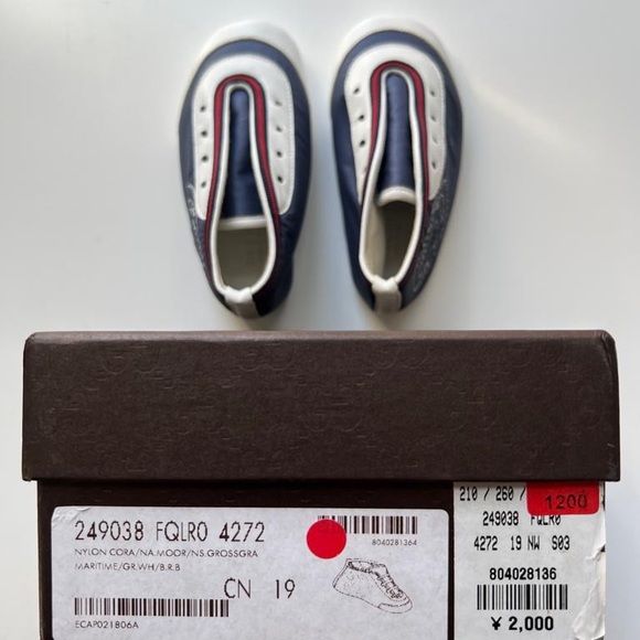 NEW with tags GUCCI shoes unisex toddler 19 size - Picture 16 of 16